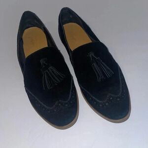 Crown Vintage black suede loafers size 8.5‎